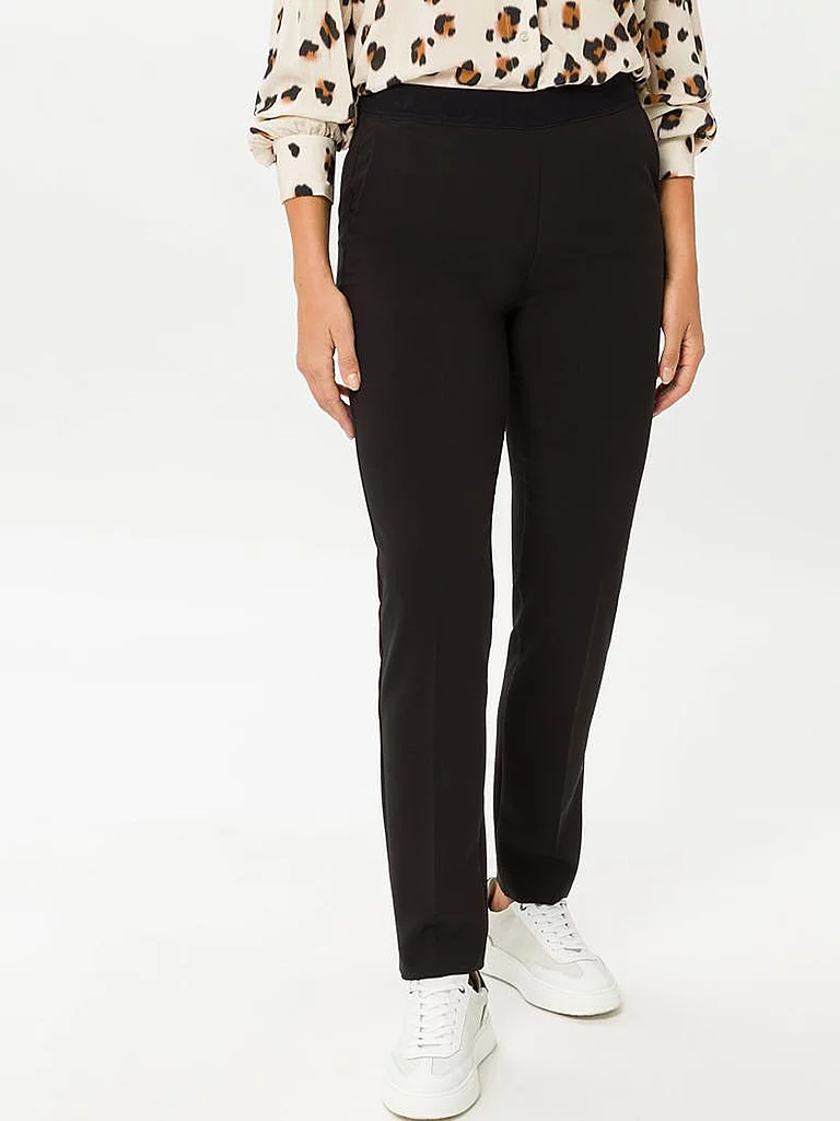 Raphaela By Brax Tailored Trousers Super Slim Fit Black 48 Short 5